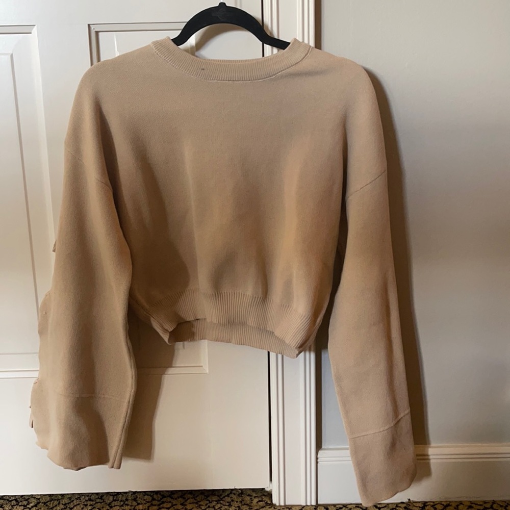 About Us Cropped Sweater. Size S.